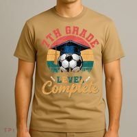 7th Grade Level Complete Soccer Girl Last Day Of School T-Shirt thumb 3