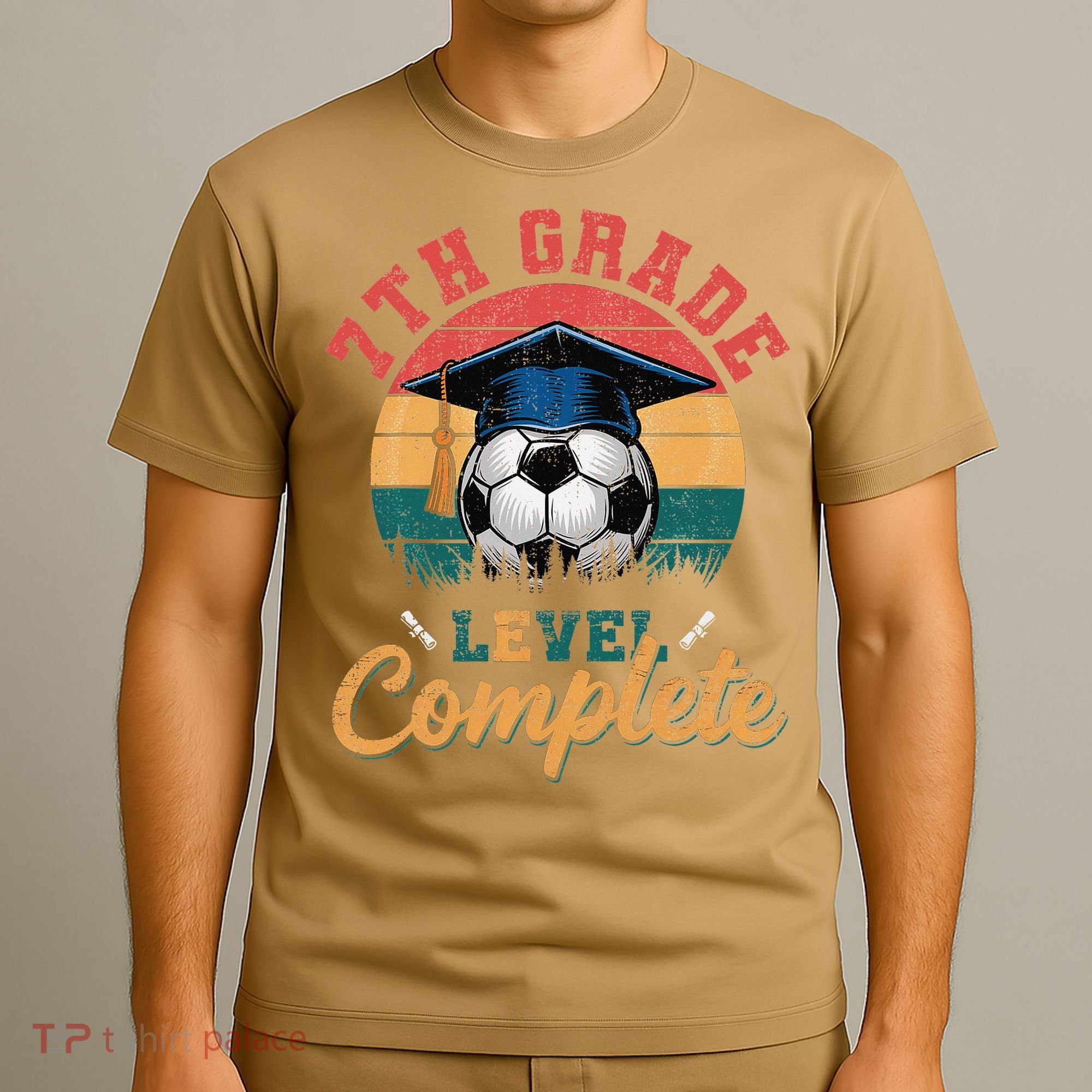 7th Grade Level Complete Soccer Girl Last Day Of School T-Shirt