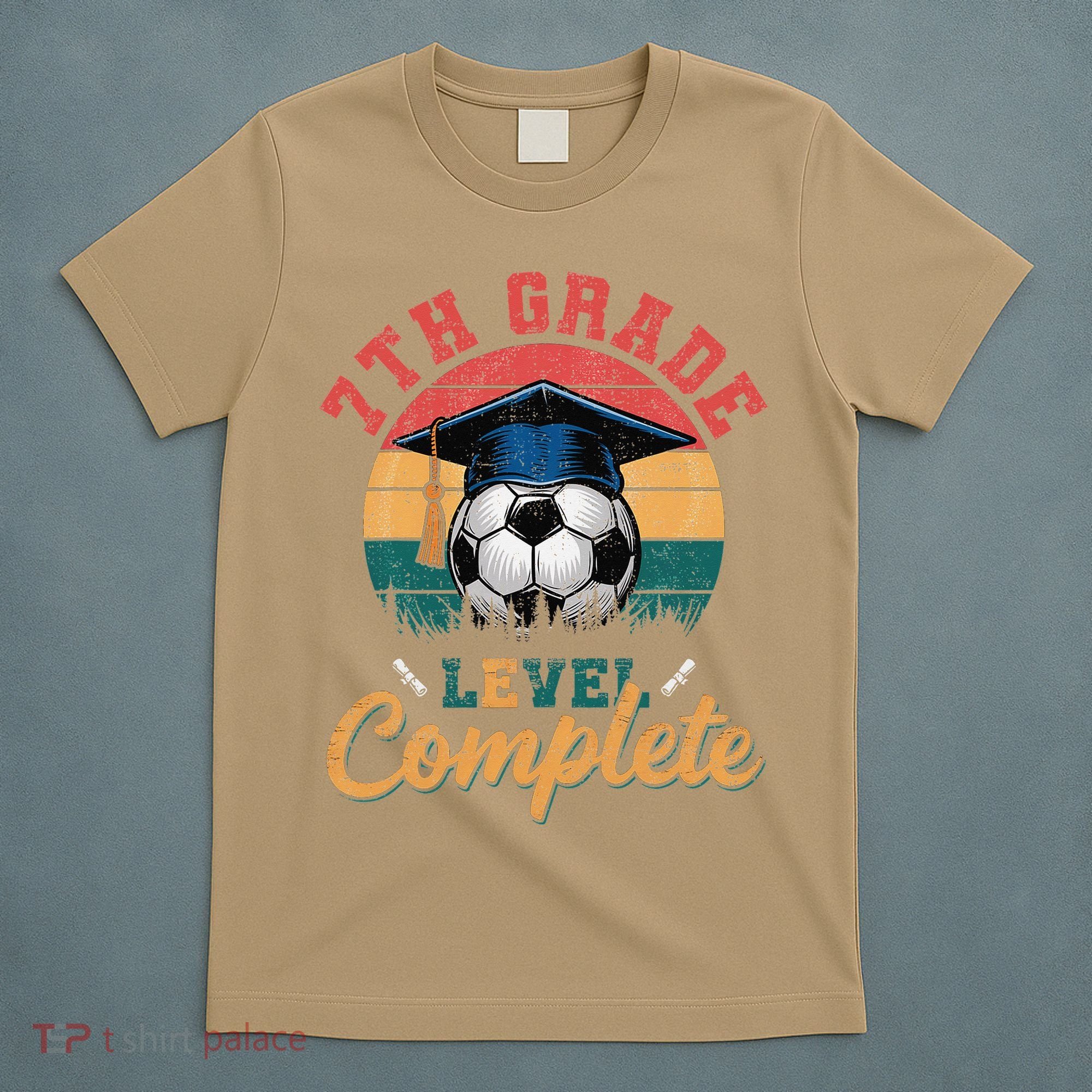 7th Grade Level Complete Soccer Girl Last Day Of School T-Shirt