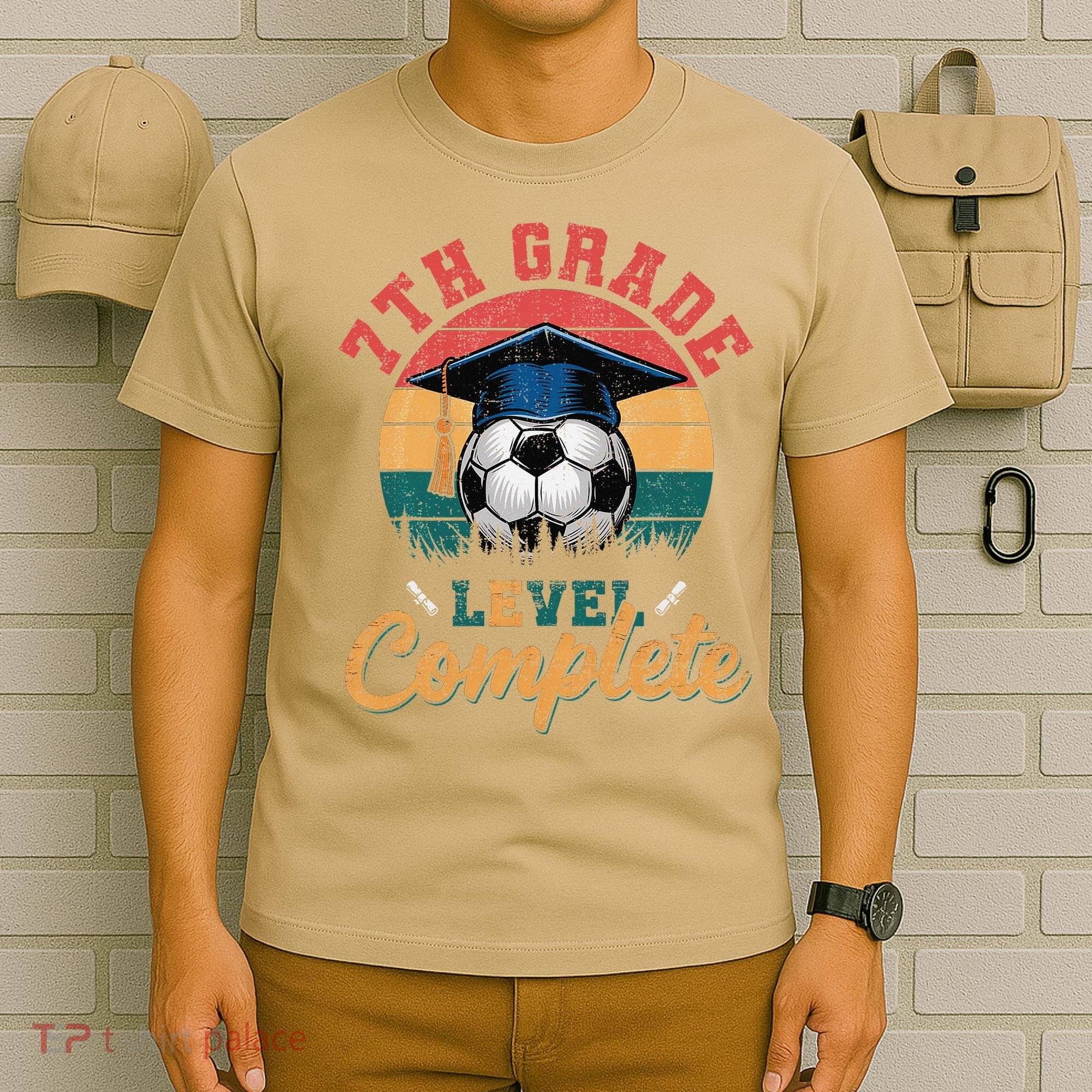 7th Grade Level Complete Soccer Girl Last Day Of School T-Shirt