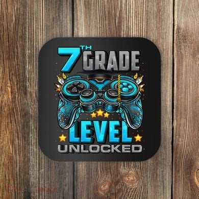 7th Grade Level Unlocked Back To School 7th Grade Coaster