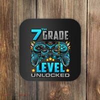 7th Grade Level Unlocked Back To School 7th Grade Coaster thumb 0