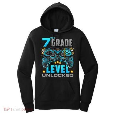 7th Grade Level Unlocked Back To School 7th Grade Women's Hoodie