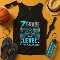7th Grade Level Unlocked Back To School 7th Grade Tank Top thumb 4