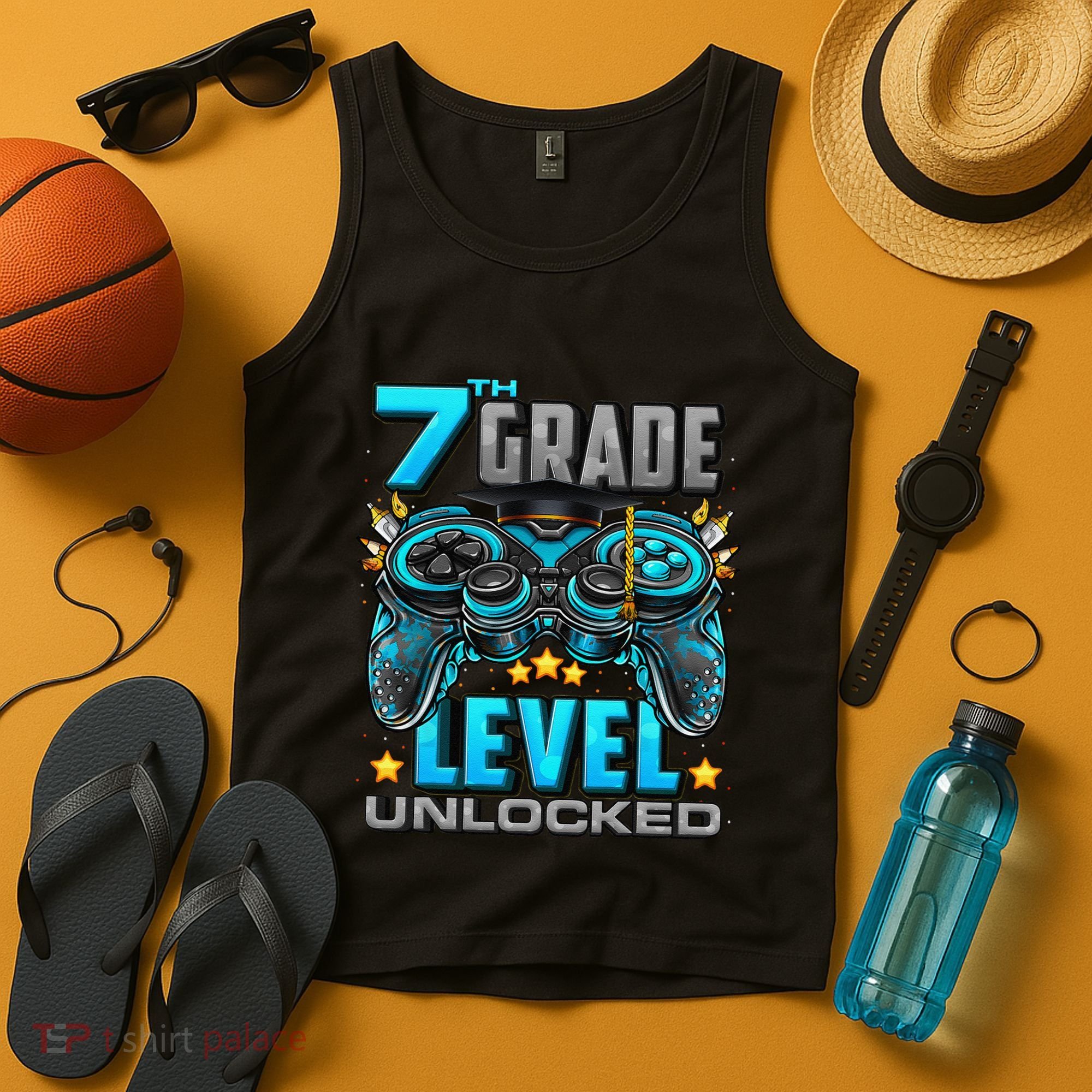 7th Grade Level Unlocked Back To School 7th Grade Tank Top