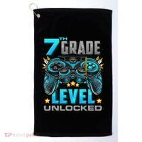 7th Grade Level Unlocked Back To School 7th Grade Golf Towel thumb 0