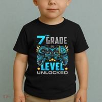 7th Grade Level Unlocked Back To School 7th Grade Toddler T-Shirt thumb 2