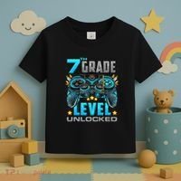 7th Grade Level Unlocked Back To School 7th Grade Toddler T-Shirt thumb 3