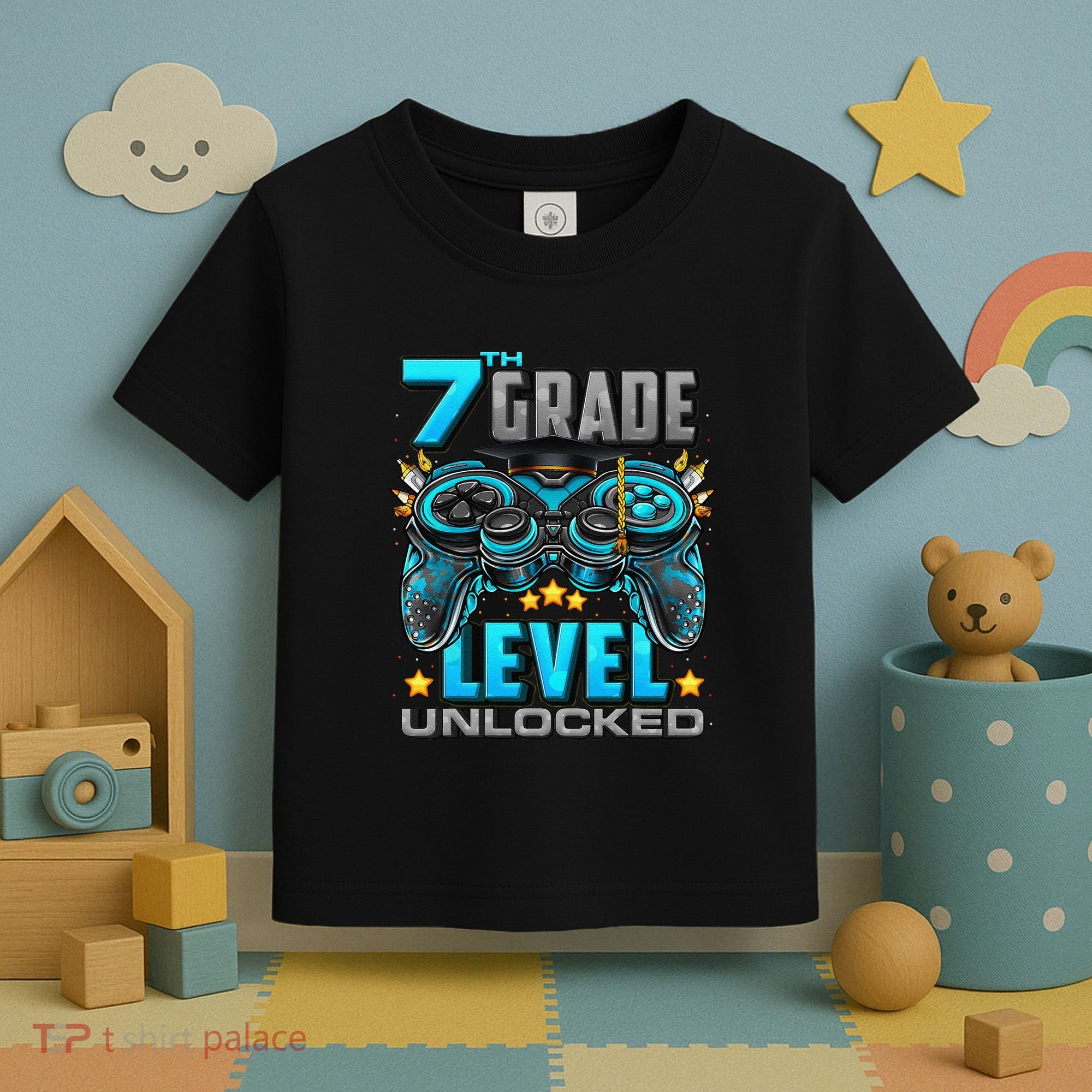 7th Grade Level Unlocked Back To School 7th Grade Toddler T-Shirt