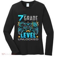 7th Grade Level Unlocked Back To School 7th Grade Women's Long Sleeve Shirt thumb 0