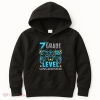 7th Grade Level Unlocked Back To School 7th Grade Kids Hoodie thumb 0