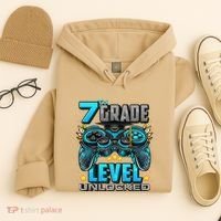 7th Grade Level Unlocked Back To School 7th Grade Hoodie thumb 4