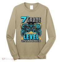 7th Grade Level Unlocked Back To School 7th Grade Long Sleeve Shirt thumb 0