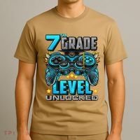 7th Grade Level Unlocked Back To School 7th Grade T-Shirt thumb 3