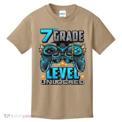 7th Grade Level Unlocked Back To School 7th Grade Kids T-Shirt