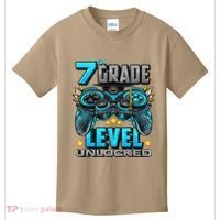 7th Grade Level Unlocked Back To School 7th Grade Kids T-Shirt thumb 0
