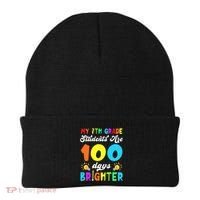 7th Grade Students Are 100 Days Brighter 100th Day Of School Gift Beanie thumb 0