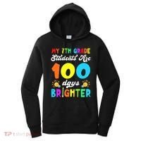 7th Grade Students Are 100 Days Brighter 100th Day Of School Gift Women's Hoodie thumb 0