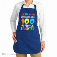 7th Grade Students Are 100 Days Brighter 100th Day Of School Gift Apron thumb 2