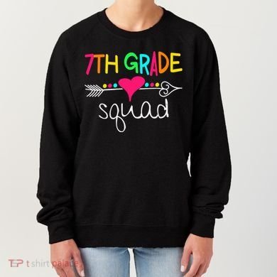 7th Grade Squad Seventh Teacher Student Team Back To School Gift Women's Sweatshirt