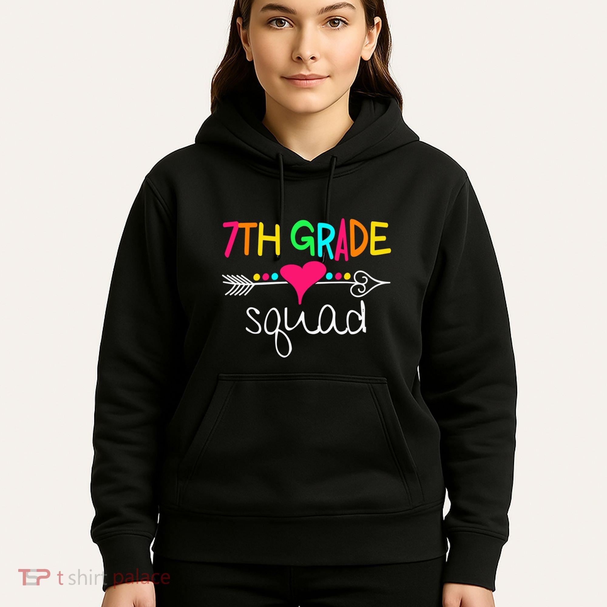 7th Grade Squad Seventh Teacher Student Team Back To School Gift Hoodie
