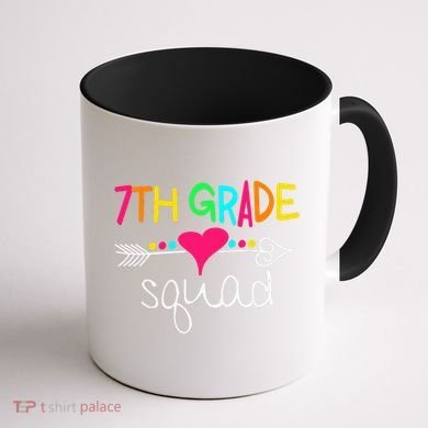 7th Grade Squad Seventh Teacher Student Team Back To School Gift Coffee Mug back