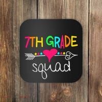 7th Grade Squad Seventh Teacher Student Team Back To School Gift Coaster thumb 0