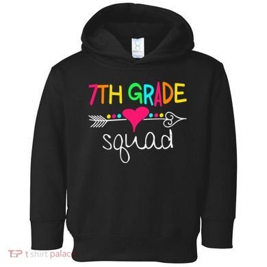7th Grade Squad Seventh Teacher Student Team Back To School Gift Toddler Hoodie