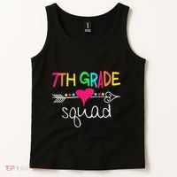 7th Grade Squad Seventh Teacher Student Team Back To School Gift Tank Top thumb 2