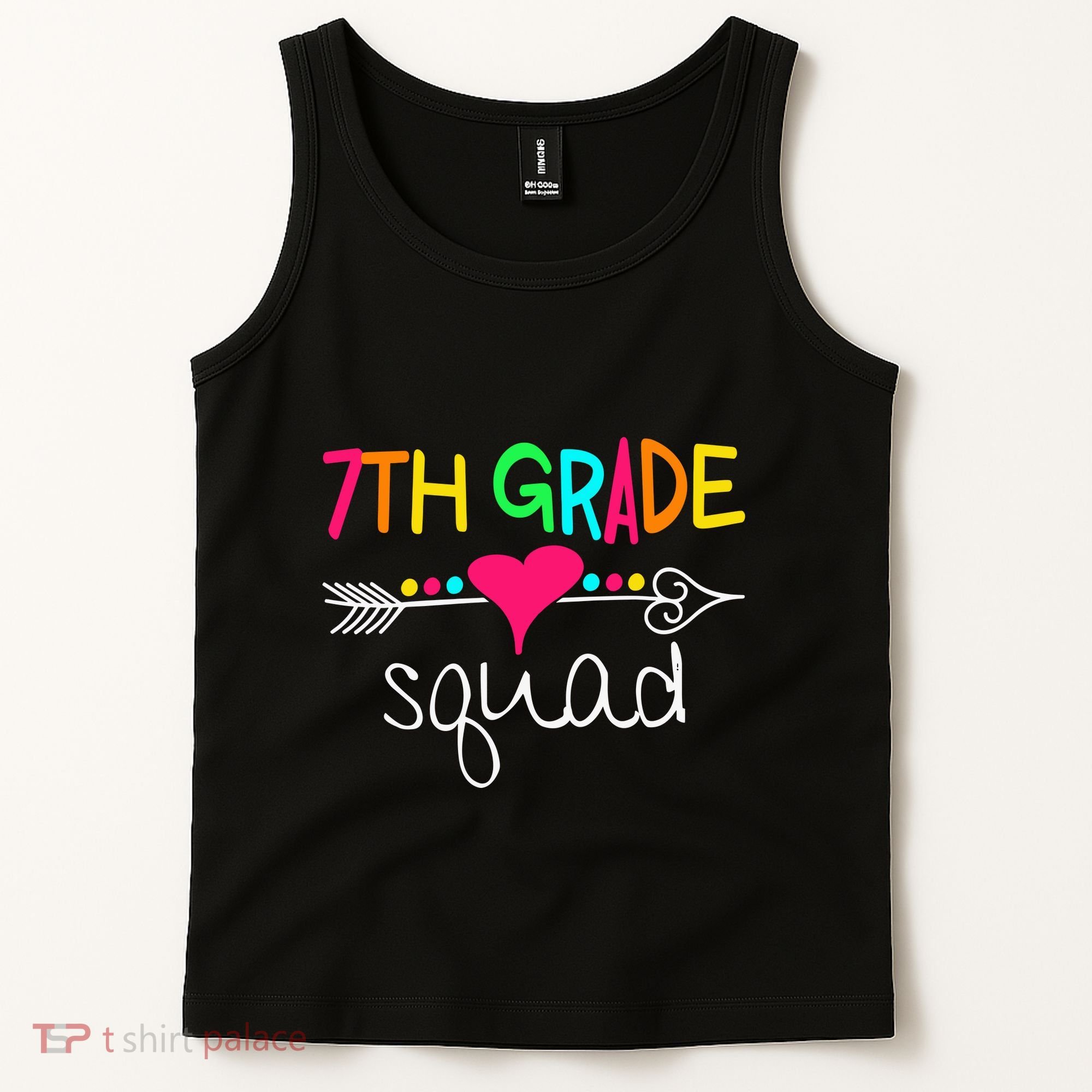 7th Grade Squad Seventh Teacher Student Team Back To School Gift Tank Top