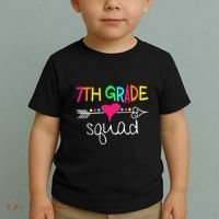 7th Grade Squad Seventh Teacher Student Team Back To School Gift Toddler T-Shirt thumb 2