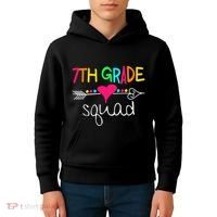 7th Grade Squad Seventh Teacher Student Team Back To School Gift Kids Hoodie thumb 4