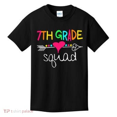 7th Grade Squad Seventh Teacher Student Team Back To School Gift Kids T-Shirt