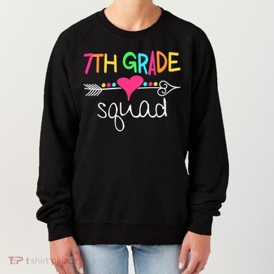 7th Grade Squad Seventh Teacher Student Team Back To School Women's Sweatshirt