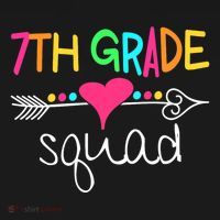 7th Grade Squad Seventh Teacher Student Team Back To School USA-Made Doggie Bandana thumb 2