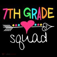 7th Grade Squad Seventh Teacher Student Team Back To School Hoodie thumb 7