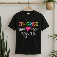 7th Grade Squad Seventh Teacher Student Team Back To School T-Shirt thumb 2