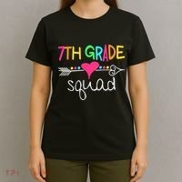 7th Grade Squad Seventh Teacher Student Team Back To School T-Shirt thumb 4