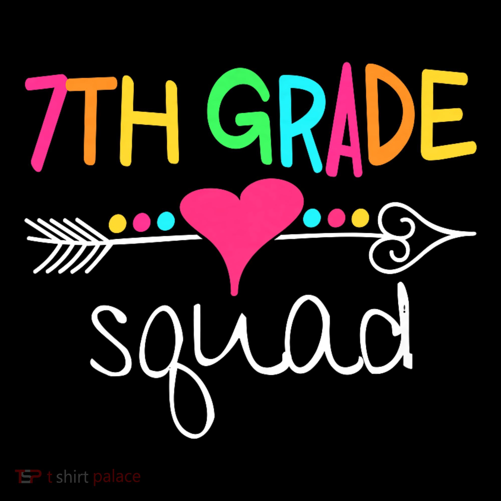 7th Grade Squad Seventh Teacher Student Team Back To School T-Shirt