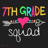 7th Grade Squad Seventh Teacher Student Team Back To School Hat thumb 2