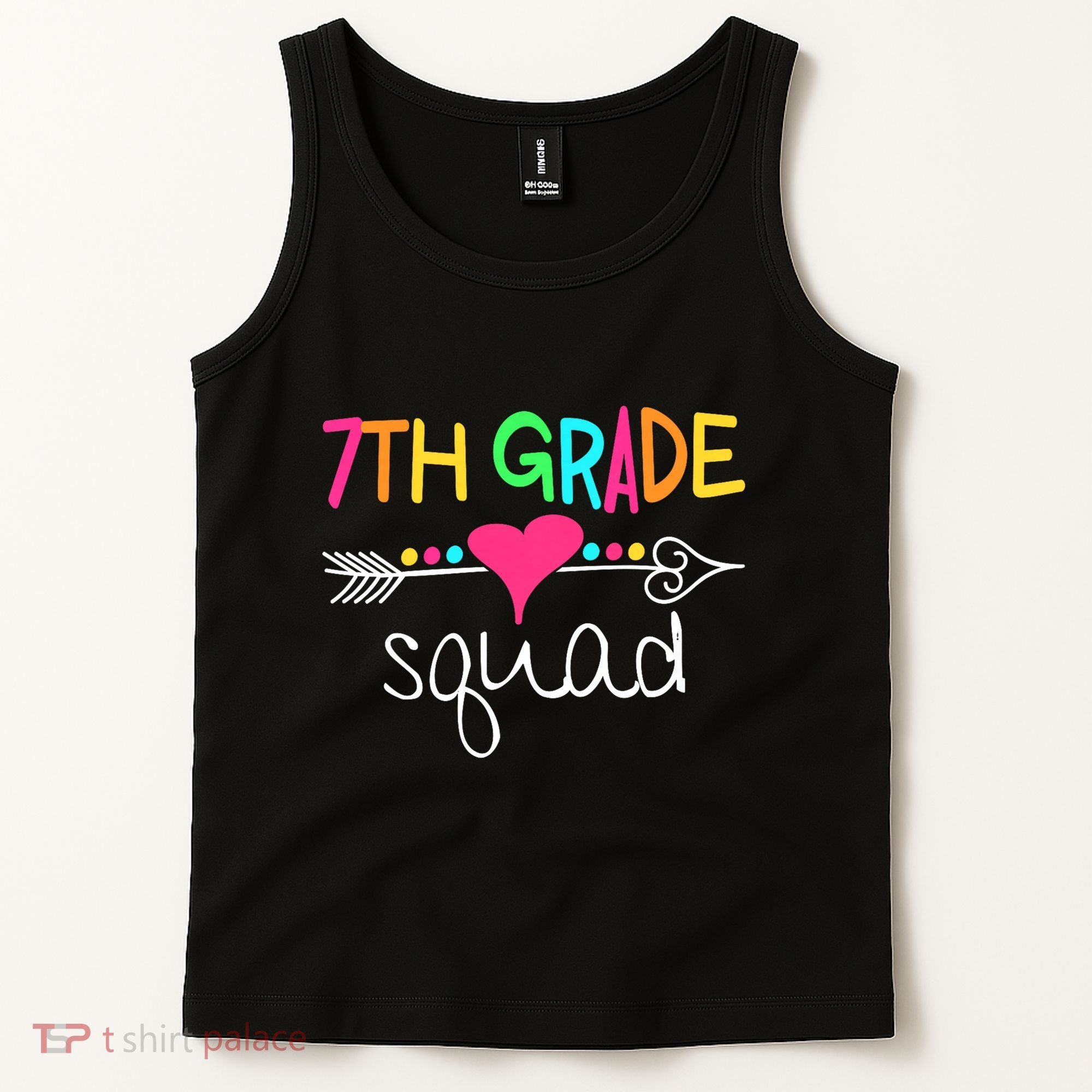 7th Grade Squad Seventh Teacher Student Team Back To School Tank Top