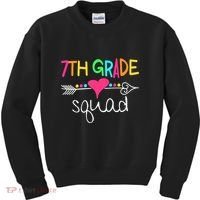 7th Grade Squad Seventh Teacher Student Team Back To School Kids Sweatshirt thumb 0