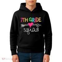 7th Grade Squad Seventh Teacher Student Team Back To School Kids Hoodie thumb 4