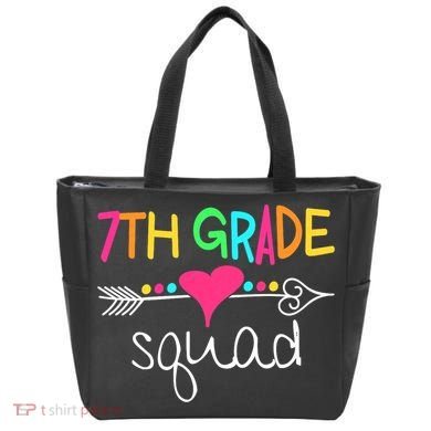 7th Grade Squad Seventh Teacher Student Team Back To School Tote Bag