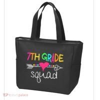 7th Grade Squad Seventh Teacher Student Team Back To School Tote Bag thumb 3