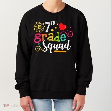 7th Grade Squad Student Teacher Gift Back To School Women's Sweatshirt