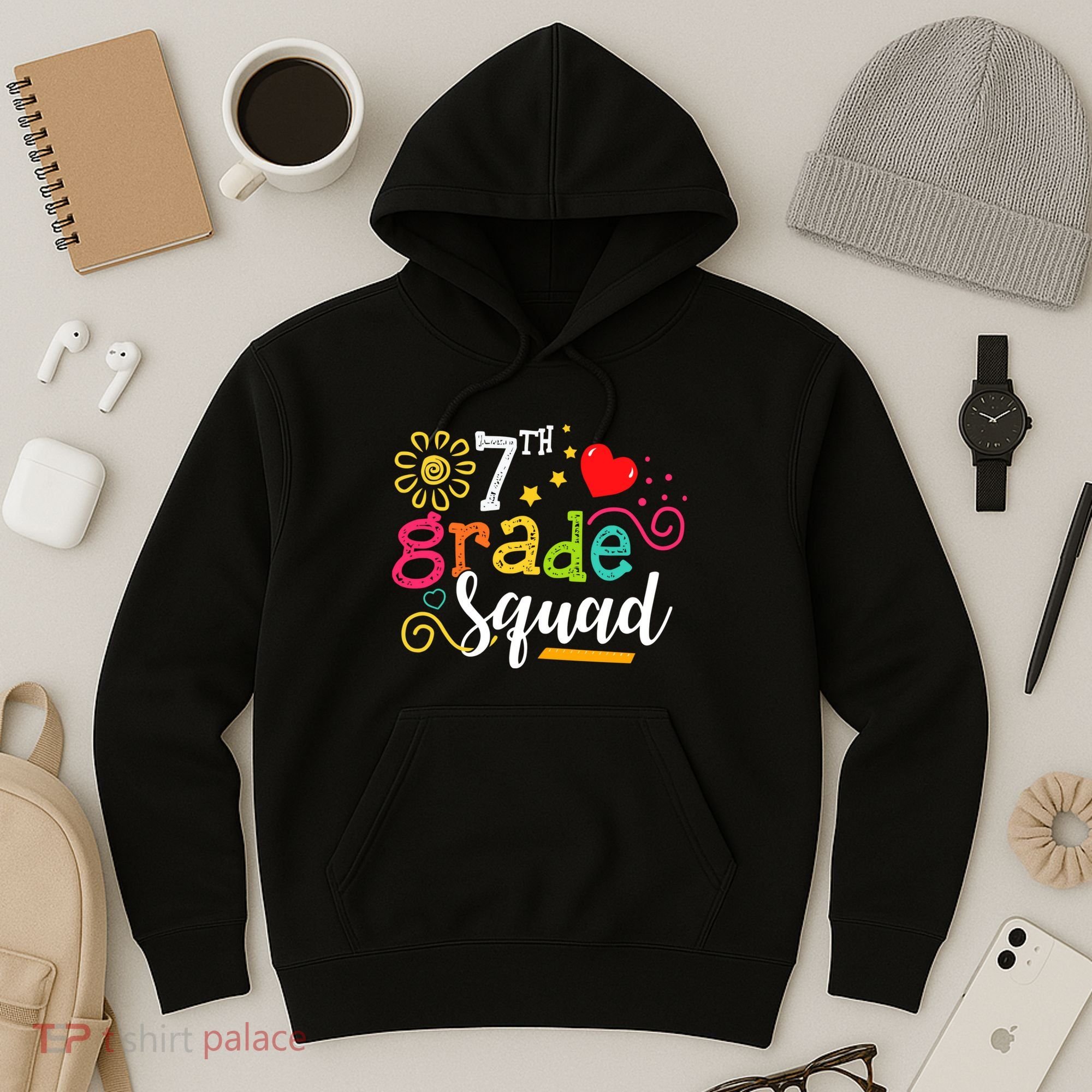 7th Grade Squad Student Teacher Gift Back To School Hoodie