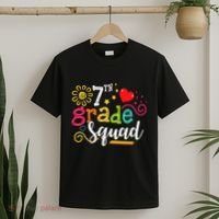 7th Grade Squad Student Teacher Gift Back To School T-Shirt thumb 2