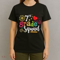 7th Grade Squad Student Teacher Gift Back To School T-Shirt thumb 4