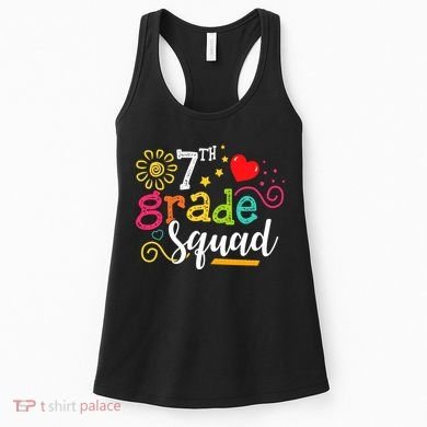 7th Grade Squad Student Teacher Gift Back To School Women's Tank Top